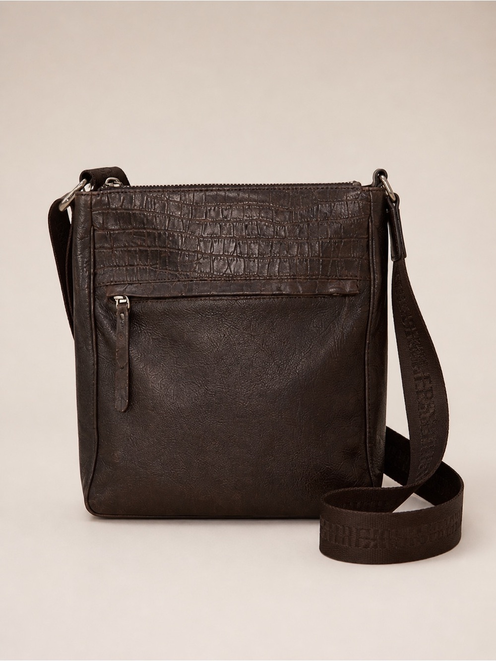 Brown Genuine Leather Messenger Bag Boots N Bags